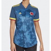 Camisa de Futebol Colômbia Equipamento Secundário Mulheres 2022 Manga Curta